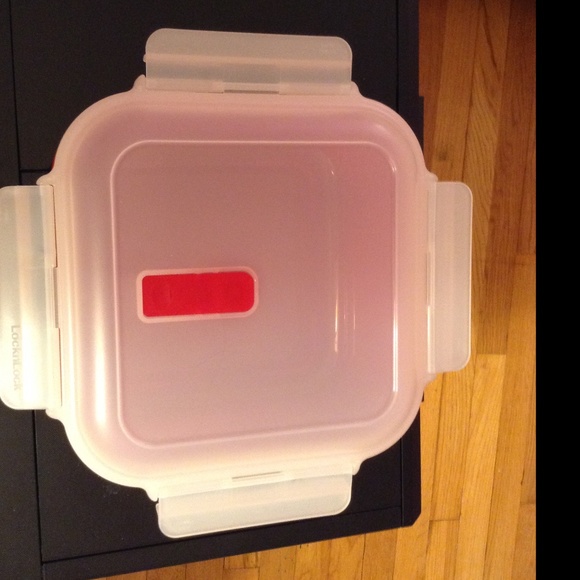 LocknLock Red Microwave Steamer Freezer Dishwasher Safe Storage Container New - Picture 2 of 5